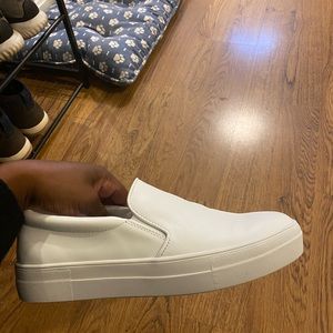 Steve Madden Leather Slip Ons - Size 10